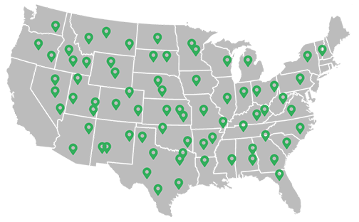 us map green