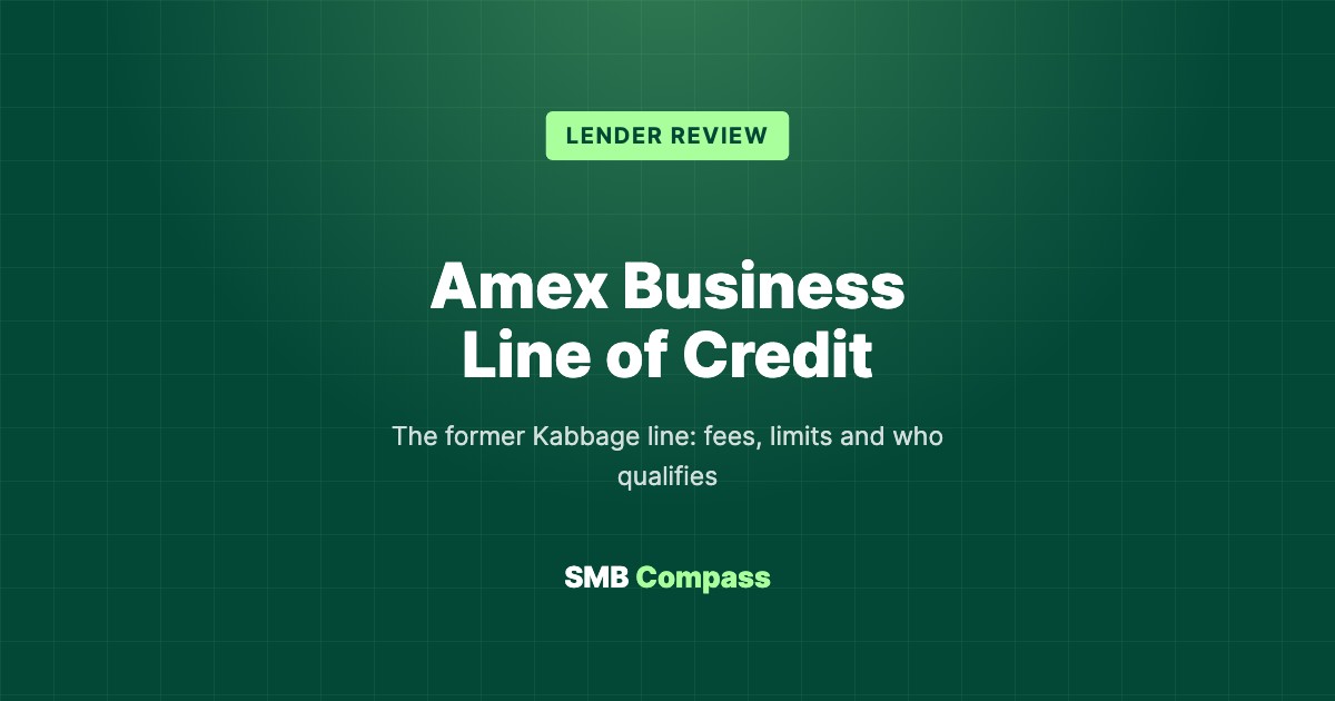 Amex Business Line of Credit — The former Kabbage line: fees, limits and who qualifies