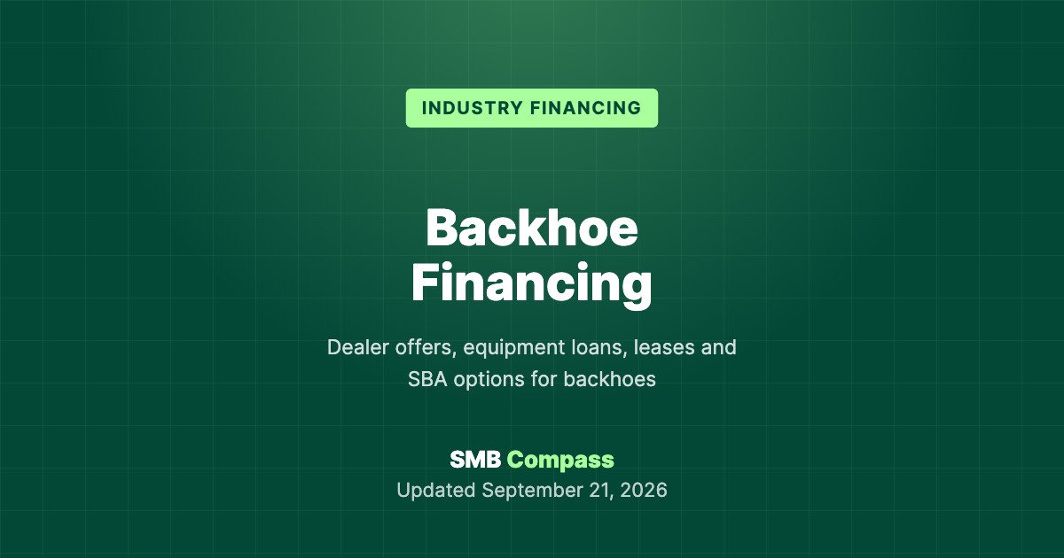 Backhoe Financing: How to Finance a New or Used Backhoe Loader