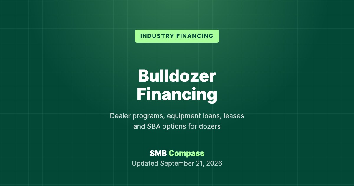 Bulldozer Financing: Loans and Leases for New and Used Dozers