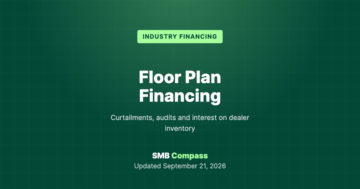 Floor Plan Financing — Curtailments, audits and interest on dealer inventory