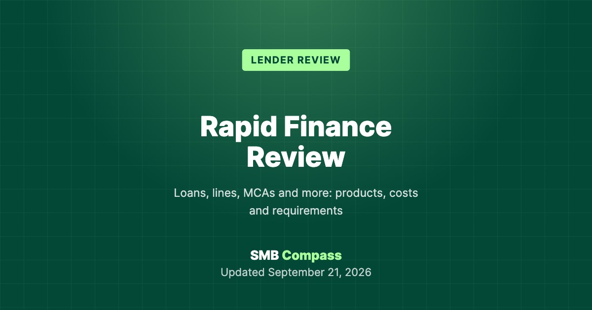 Rapid Finance Review — Loans, lines, MCAs and more: products, costs and requirements