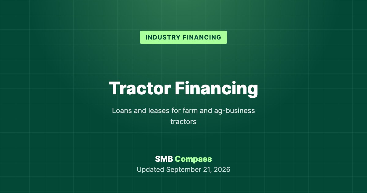 Tractor Financing — Loans and leases for farm and ag-business tractors