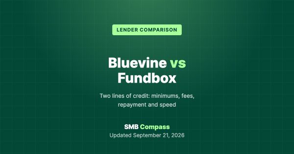 Bluevine vs Fundbox — Two lines of credit: minimums, fees, repayment and speed