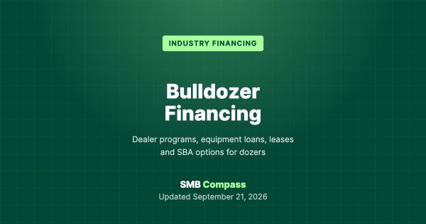 Bulldozer Financing — Dealer programs, equipment loans, leases and SBA options for dozers