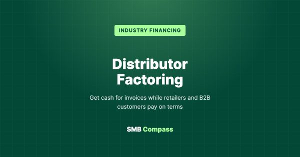 Distributor Factoring — Get cash for invoices while retailers and B2B customers pay on terms