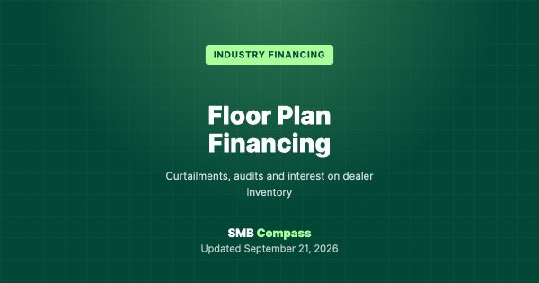 Floor Plan Financing — Curtailments, audits and interest on dealer inventory