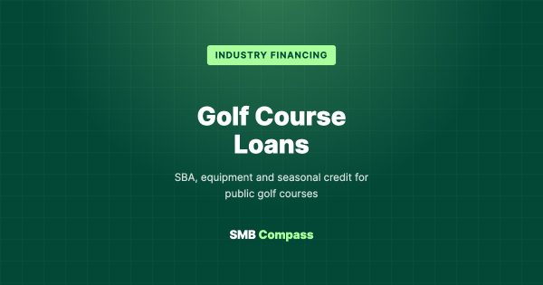 Golf Course Loans — SBA, equipment and seasonal credit for public golf courses