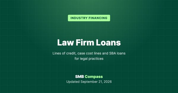 Law Firm Loans — Lines of credit, case cost lines and SBA loans for legal practices