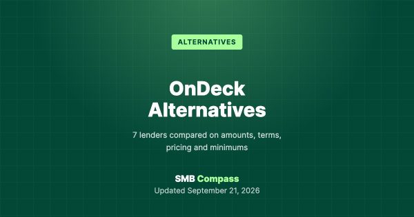 OnDeck Alternatives — 7 lenders compared on amounts, terms, pricing and minimums