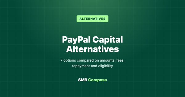 PayPal Capital Alternatives — 7 options compared on amounts, fees, repayment and eligibility