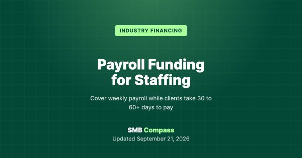 Payroll Funding for Staffing — Cover weekly payroll while clients take 30 to 60+ days to pay