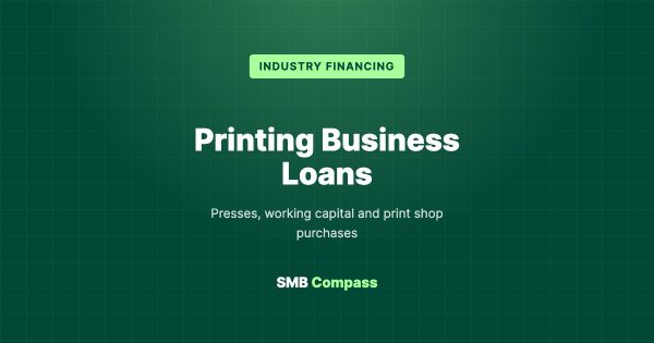 Printing Business Loans — Presses, working capital and print shop purchases